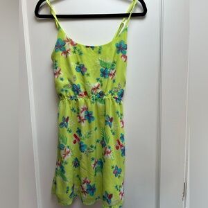 Derek Heart Floral Print Sundress with Lattice Back - Size M
